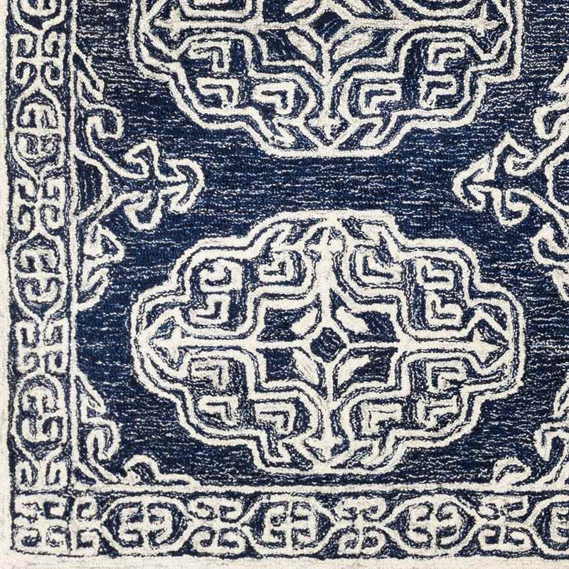 Arezzo Traditional Dark Blue Area Rug