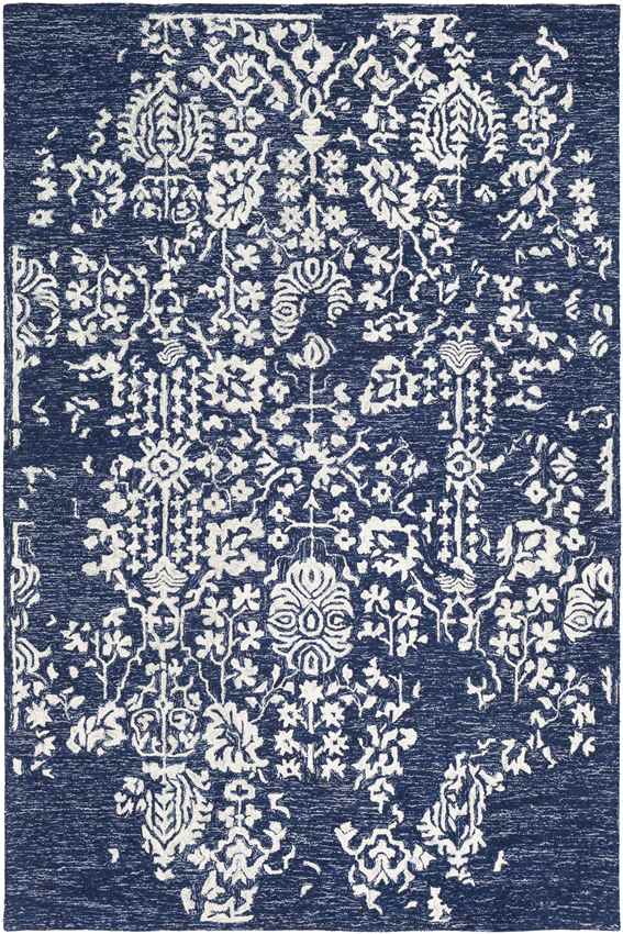 Cesena Traditional Dark Blue Area Rug