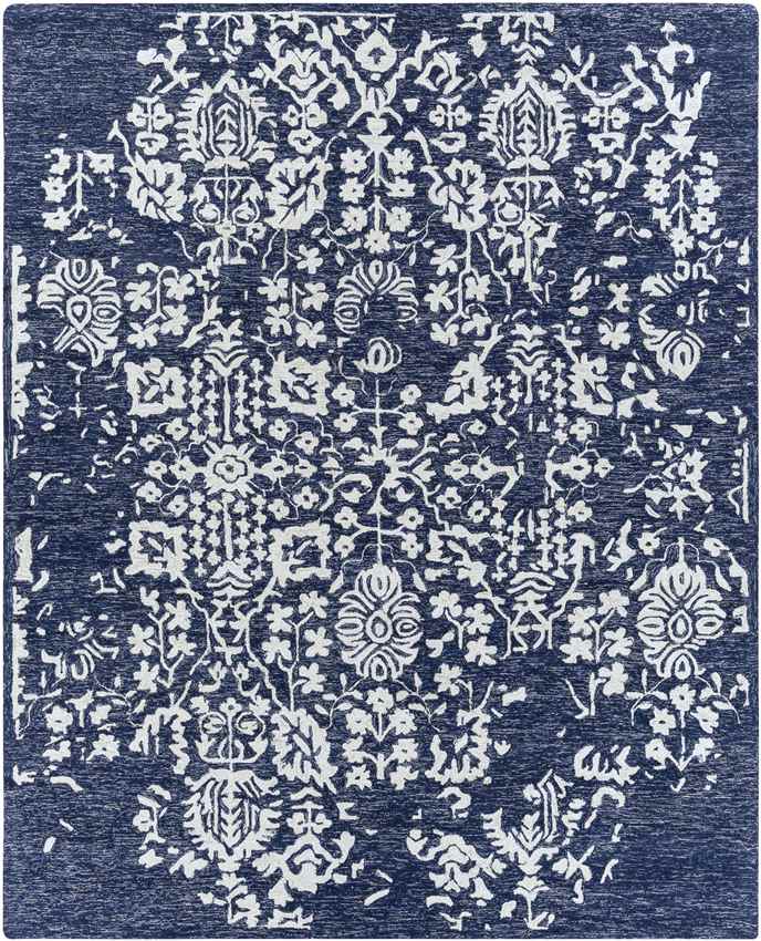 Cesena Traditional Dark Blue Area Rug