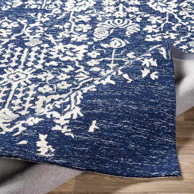 Cesena Traditional Dark Blue Area Rug