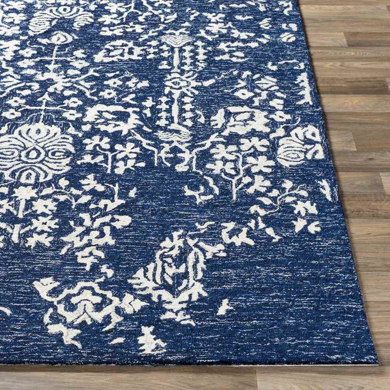 Cesena Traditional Dark Blue Area Rug