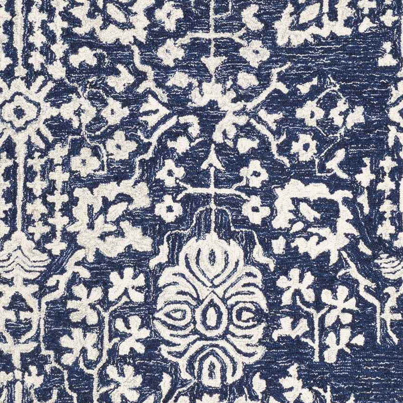 Cesena Traditional Dark Blue Area Rug