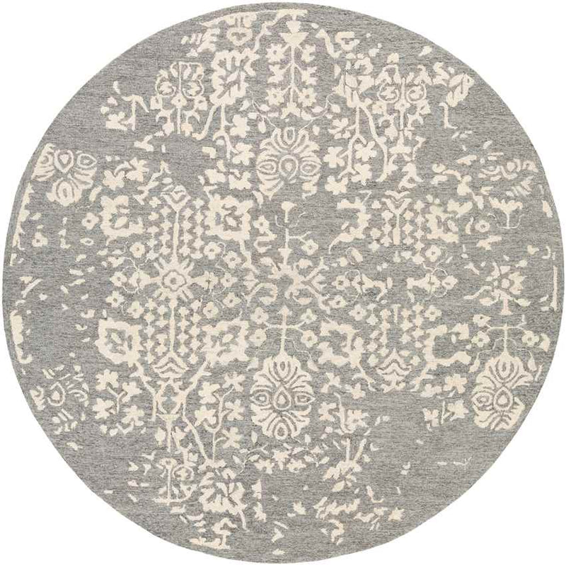 Cesena Traditional Medium Gray Area Rug