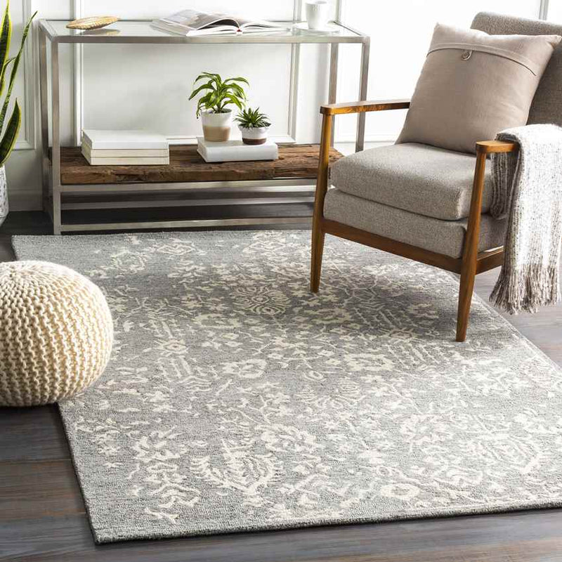 Cesena Traditional Medium Gray Area Rug