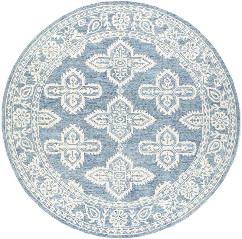 Lecce Global Pale Blue Area Rug