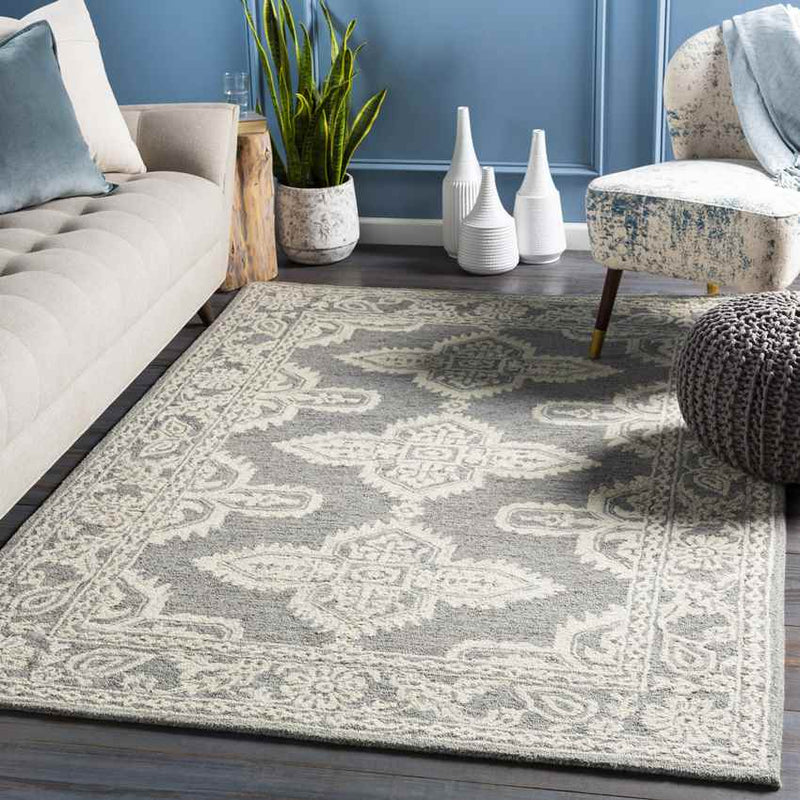 Lecce Global Medium Gray Area Rug