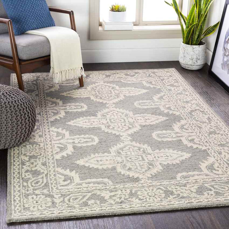 Lecce Global Medium Gray Area Rug