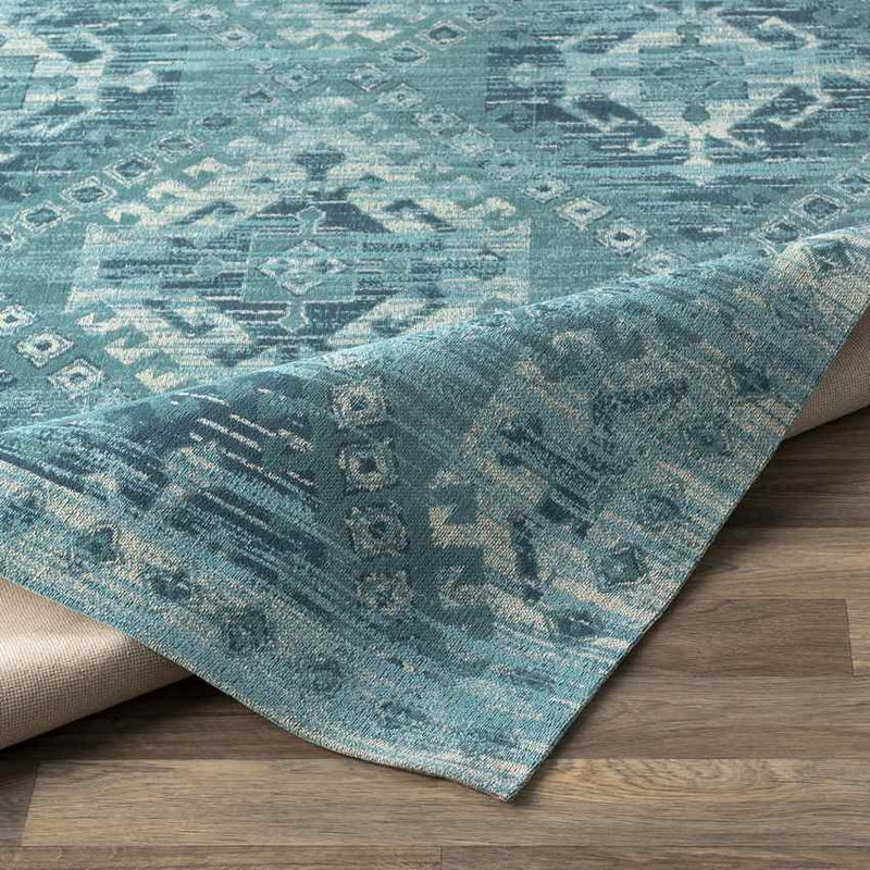 Pistoia Traditional Aqua Area Rug