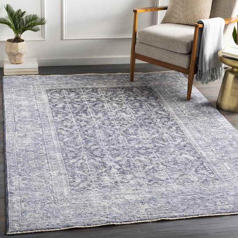 Catanzaro Traditional Navy Area Rug