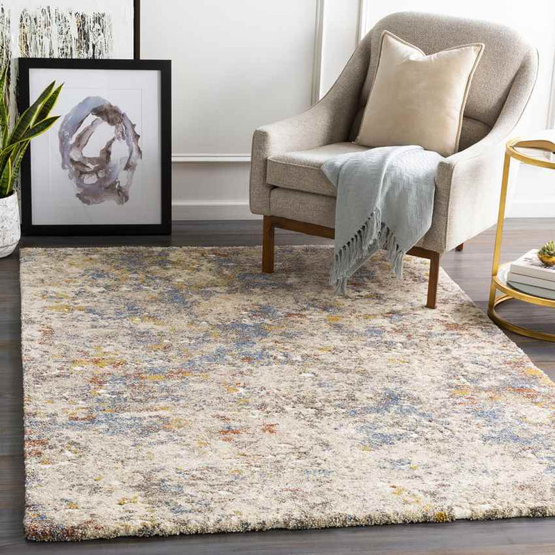 Cuneo Modern Metallic Gold Area Rug