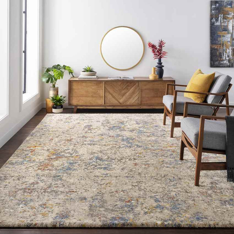 Cuneo Modern Metallic Gold Area Rug