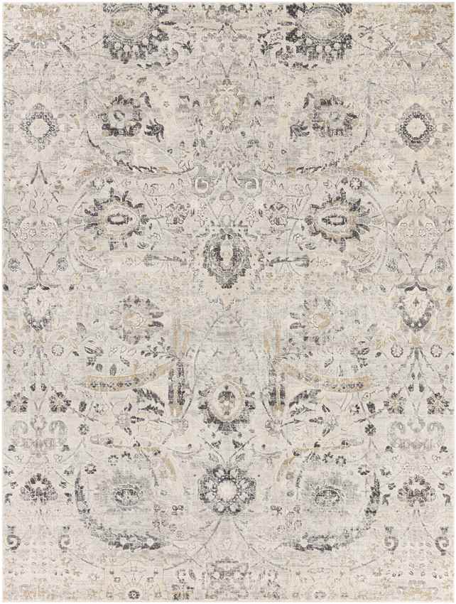 Avellino Traditional Charcoal Area Rug