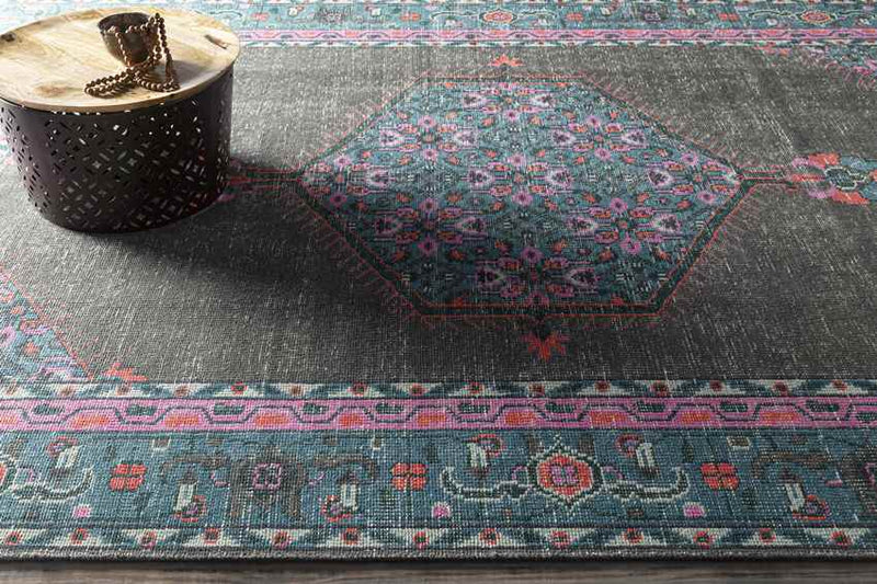 Chieti Traditional Charcoal Area Rug