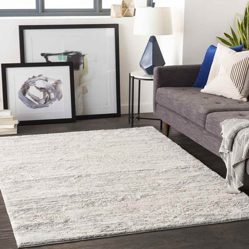 Carvell Modern Light Gray Area Rug