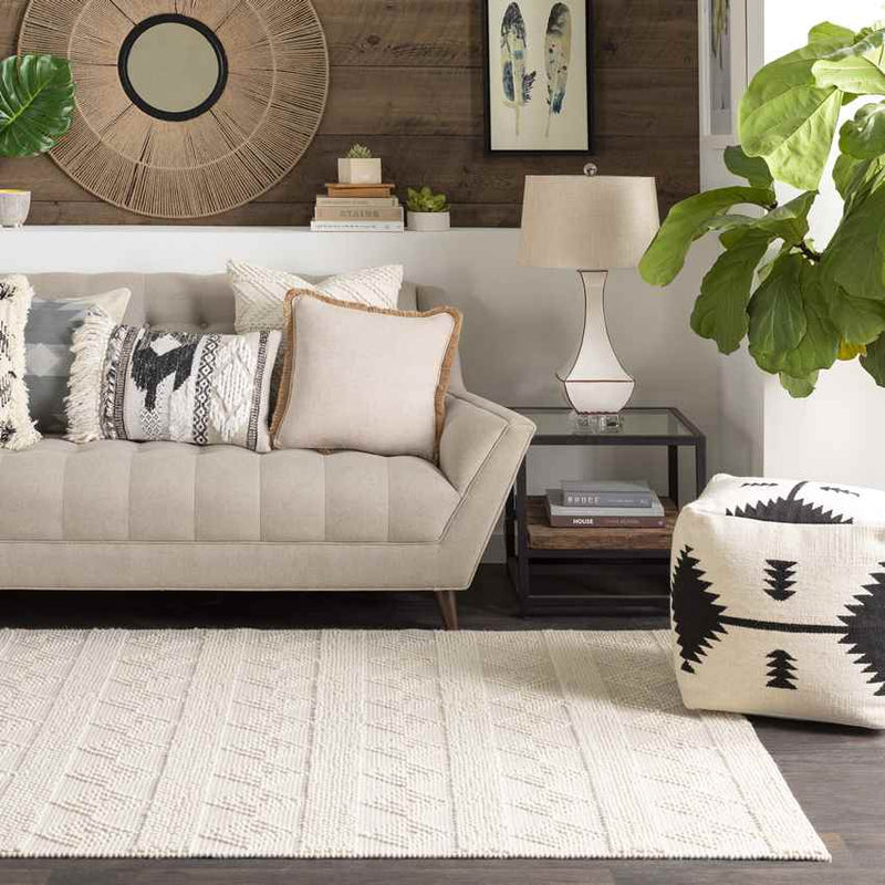 Colville Cottage White Area Rug