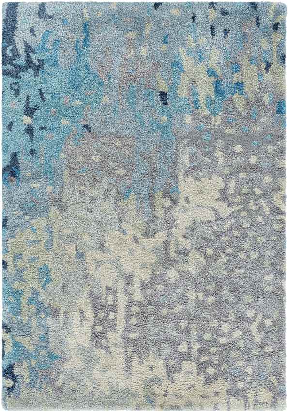 Abril Modern Teal Area Rug