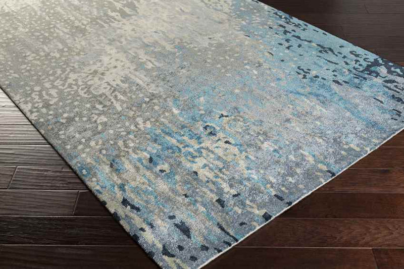 Abril Modern Teal Area Rug