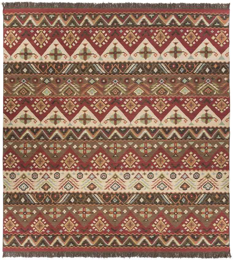 Claudette Rustic Dark Brown Area Rug