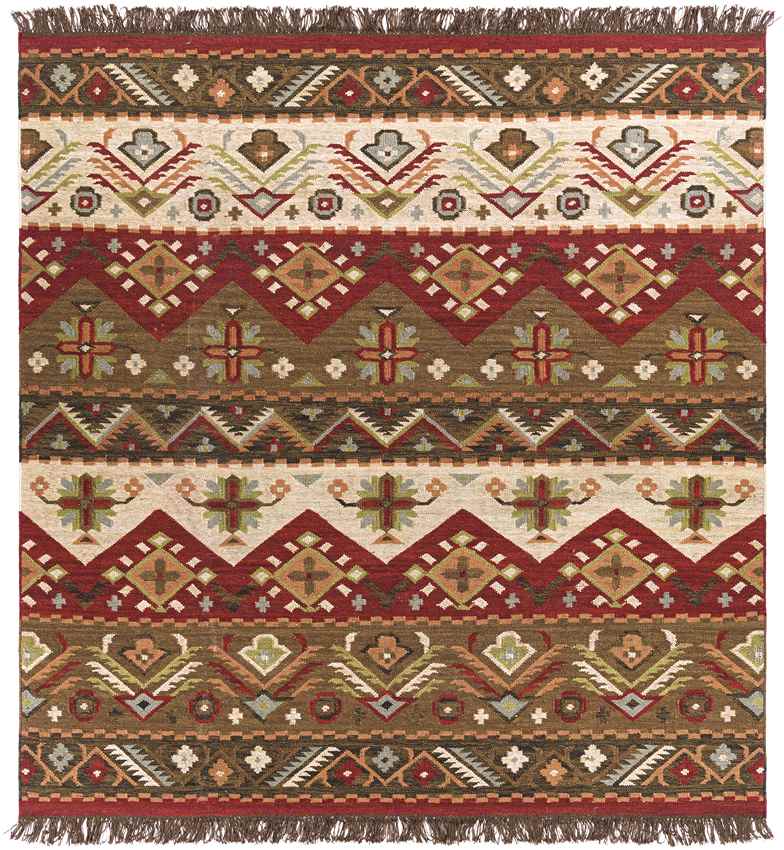 Claudette Rustic Dark Brown Area Rug