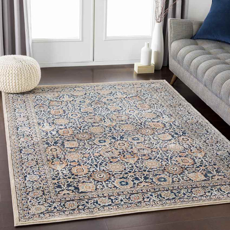 Darcie Traditional Ink Area Rug