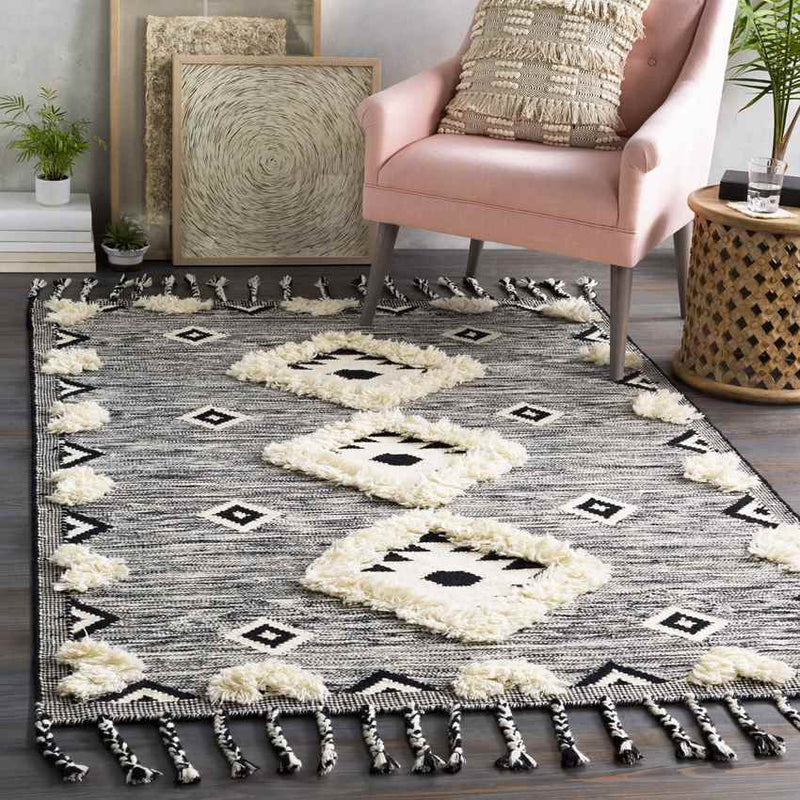 Djab Global Black Area Rug