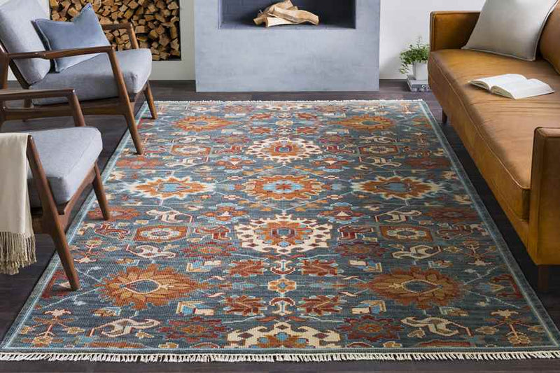 Elaine Traditional Dark Green Area Rug