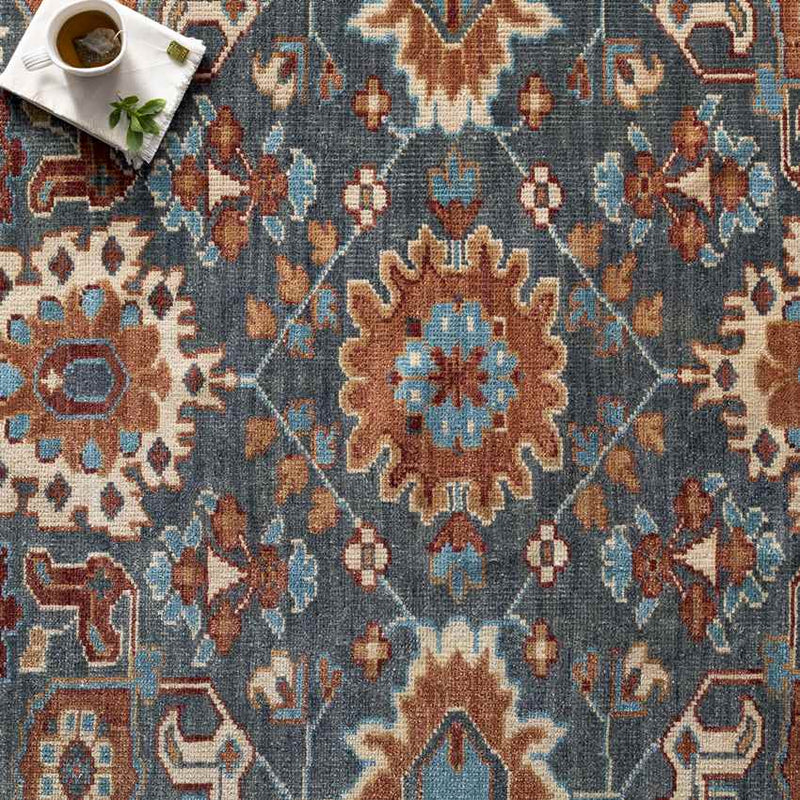 Elaine Traditional Dark Green Area Rug