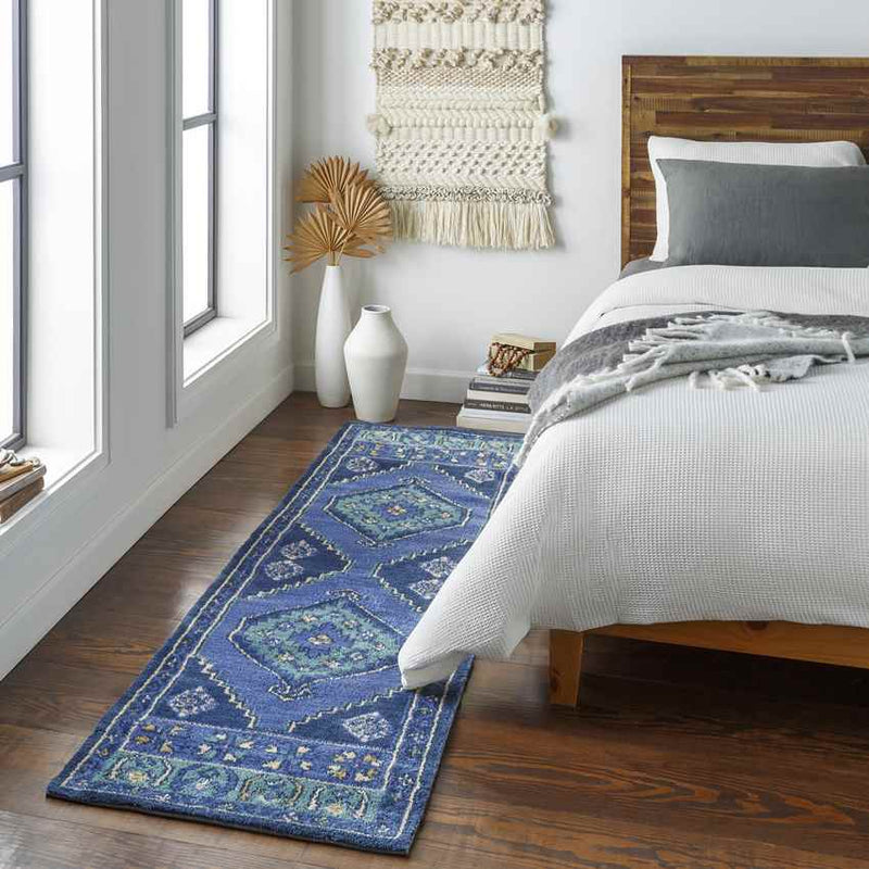 Etoile Traditional Navy Area Rug