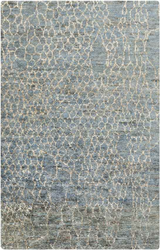 Laron Modern Bright Blue Area Rug