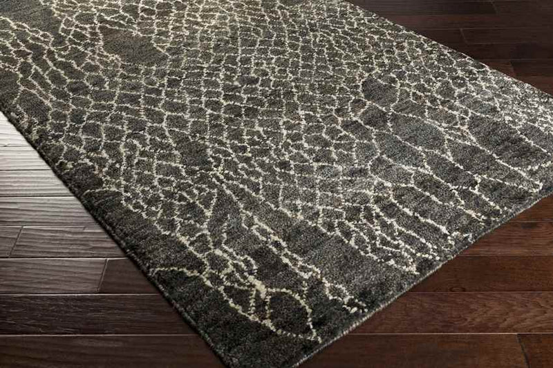 Laron Modern Black Area Rug