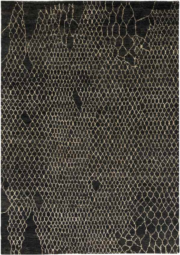 Laron Modern Black Area Rug