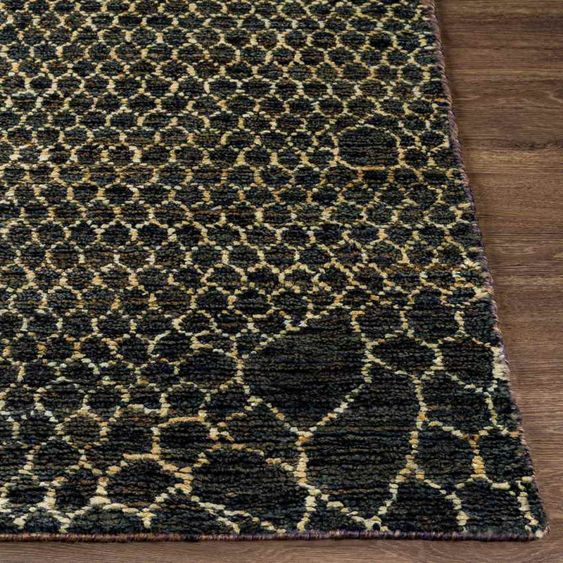 Laron Modern Black Area Rug