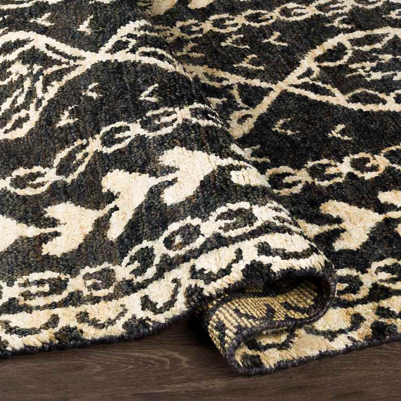 Larrimore Global Black Area Rug