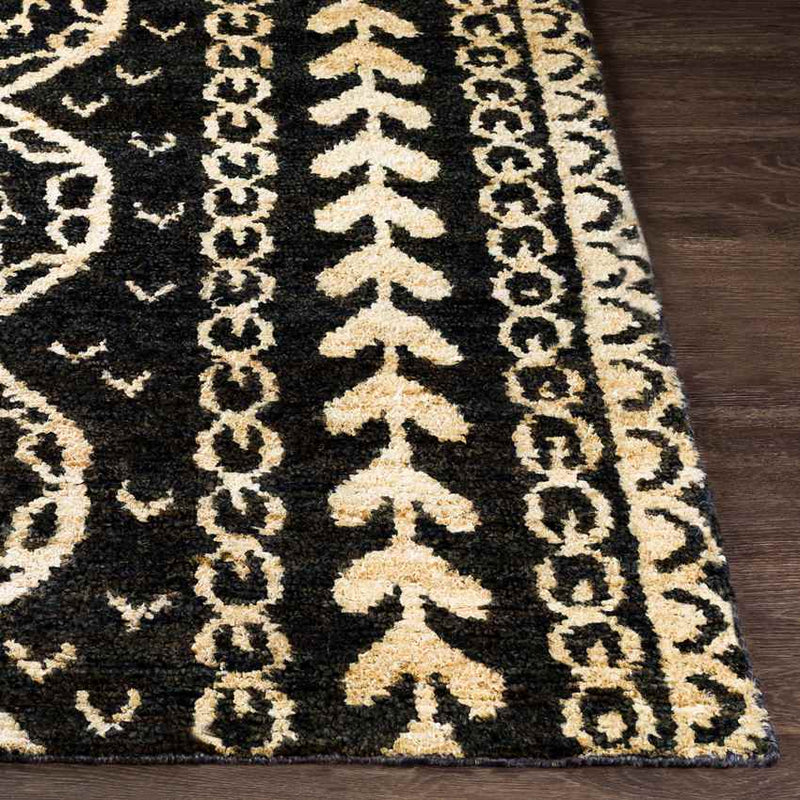 Larrimore Global Black Area Rug