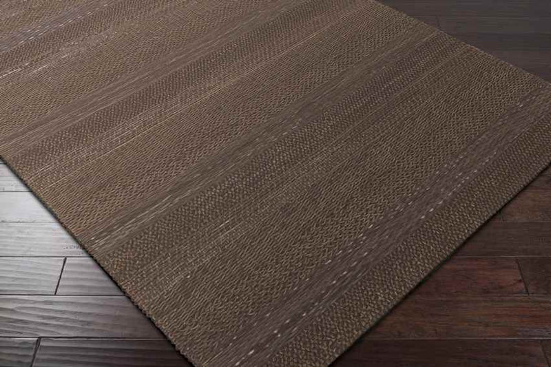 Adairsville Rustic Dark Brown Area Rug