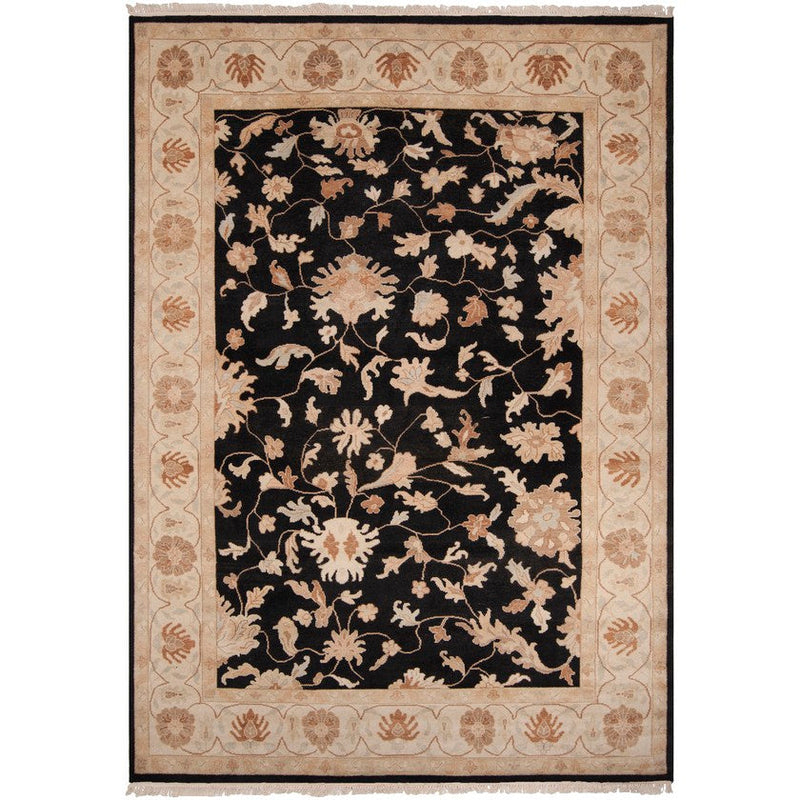 Adak Traditional Black/Gray Area Rug