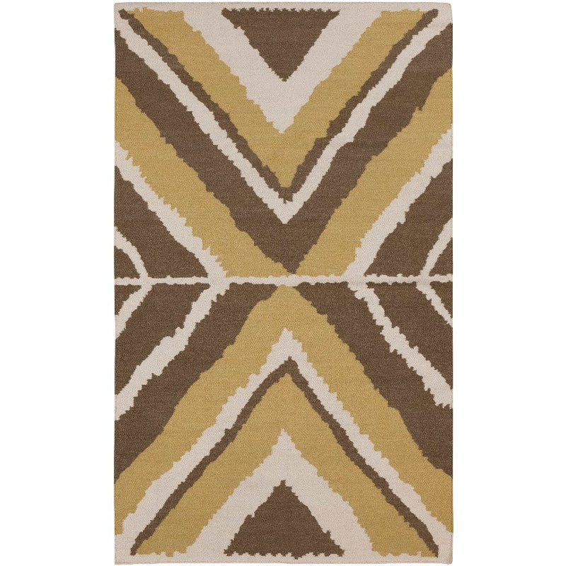 Aguilar Global Ivory/Brown Area Rug