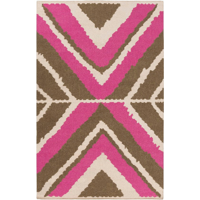 Aguilar Global Green/Pink Area Rug