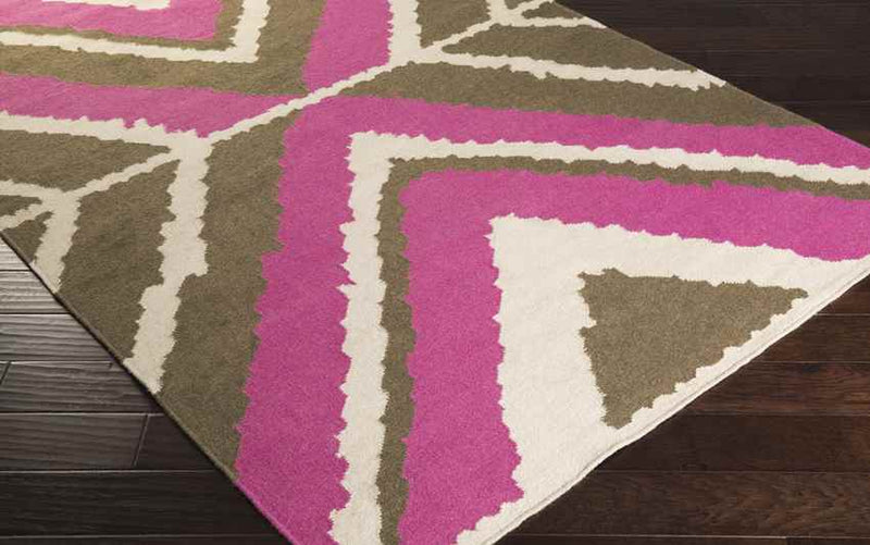 Aguilar Global Green/Pink Area Rug