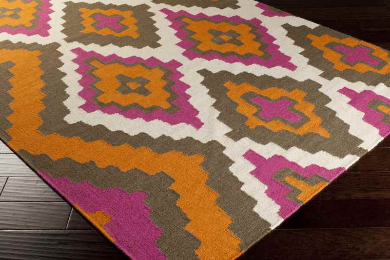 Ailey Global Pumpkin/Raspberry Area Rug