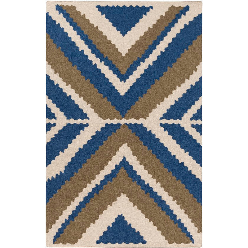 Aguilar Global Blue/Ivory Area Rug