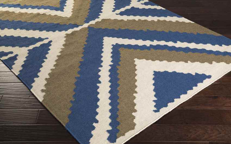 Aguilar Global Blue/Ivory Area Rug