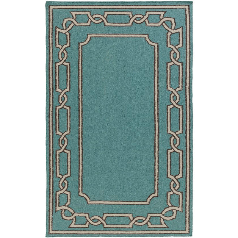 Alabaster Cottage Teal Area Rug