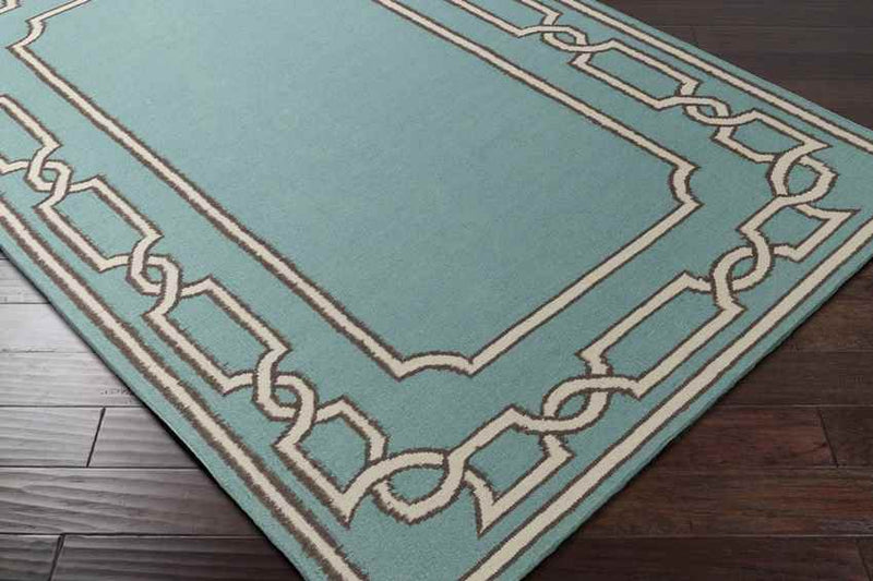 Alabaster Cottage Teal Area Rug