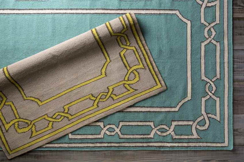 Alabaster Cottage Teal Area Rug