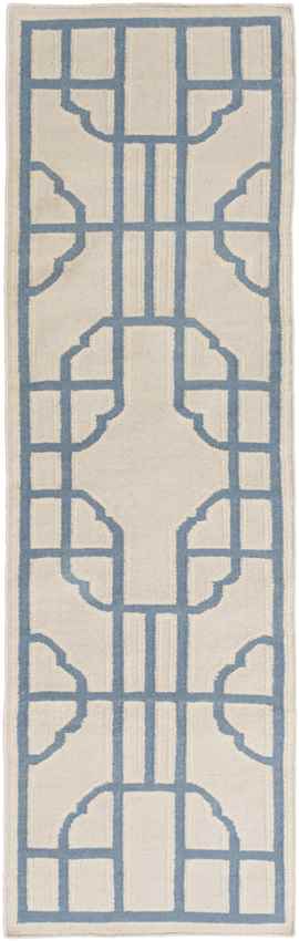 Alakanuk Modern Beige/Blue Area Rug