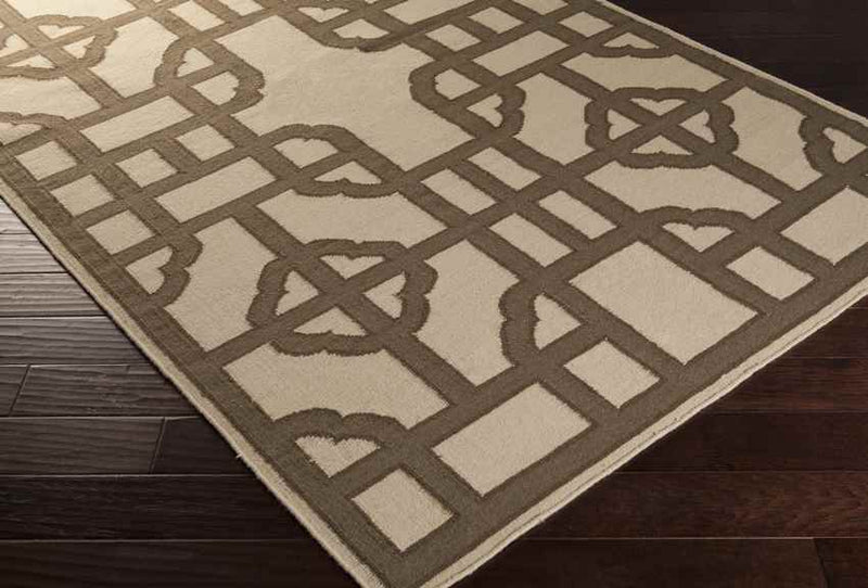 Alakanuk Modern Beige/Brown Area Rug