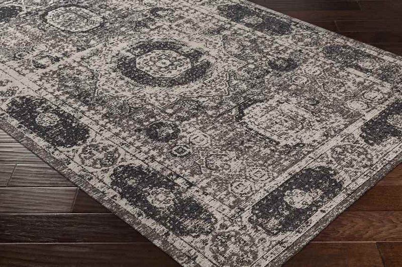 Pesaro Traditional Dark Brown/Charcoal Area Rug