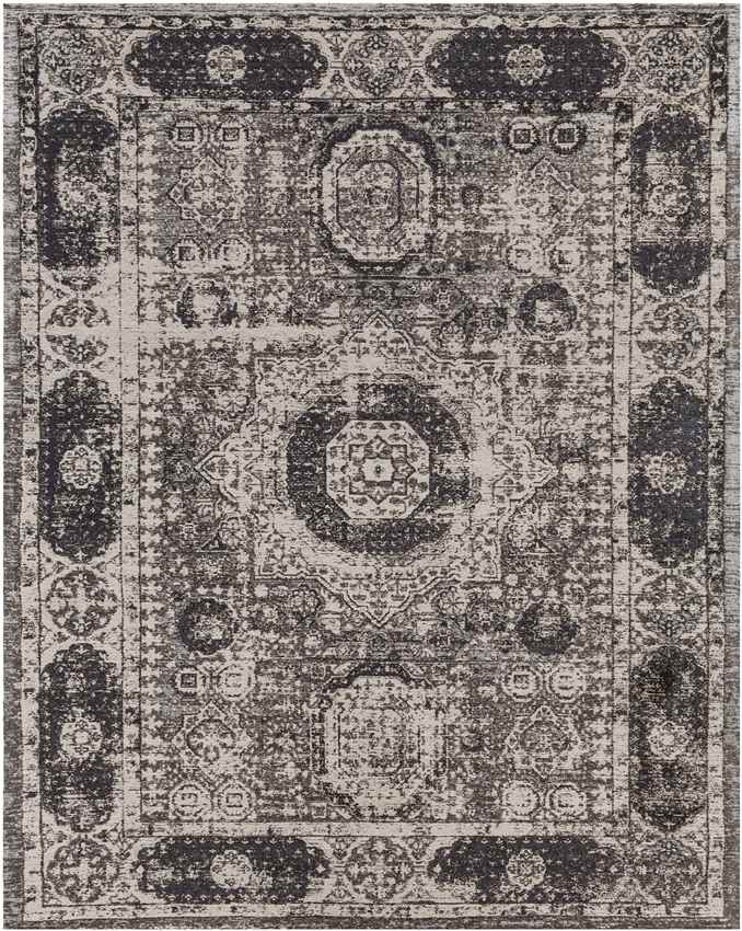 Pesaro Traditional Dark Brown/Charcoal Area Rug