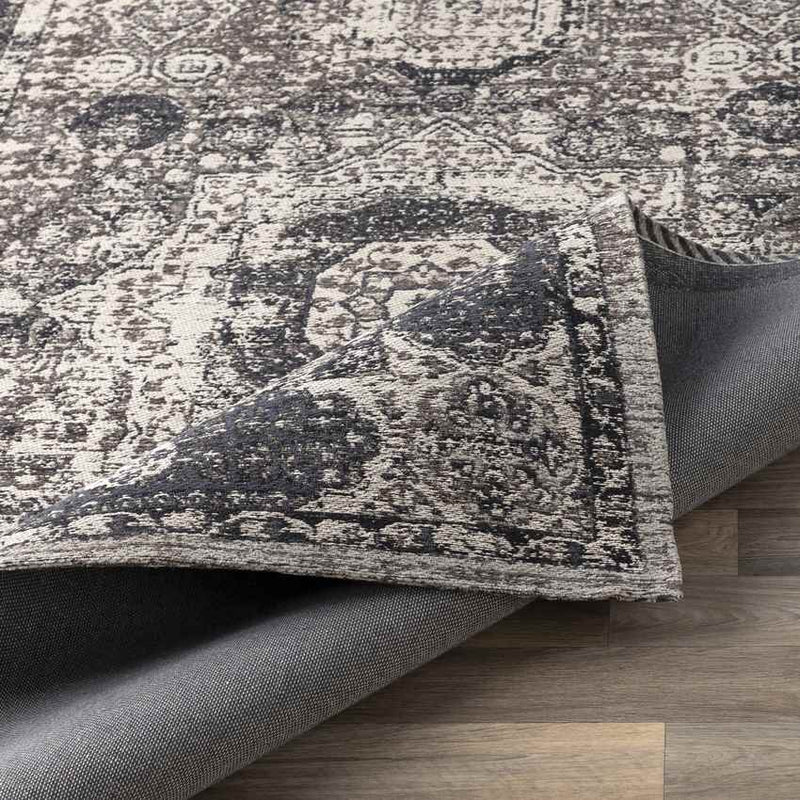 Pesaro Traditional Dark Brown/Charcoal Area Rug